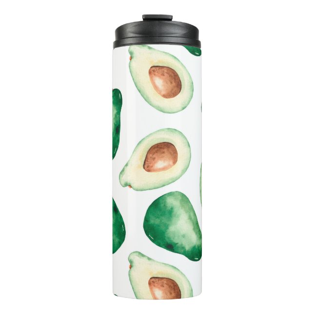 Bouteilles Isothermes Motif Aquarelle Avocado (Devant)
