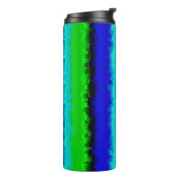 Motif arc-en-ciel bleu vert abstrait 3D