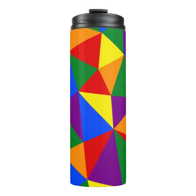 Bouteilles Isothermes Motif arc-en-ciel de Polygone (Devant)