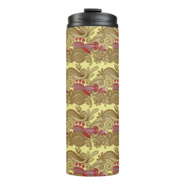 Bouteilles Isothermes Motif avec les poissons et la vague (Devant)