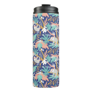 Bouteilles Isothermes Motif bleu tropical de paresse