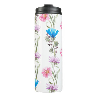 Bouteilles Isothermes Motif botanique aquarelle
