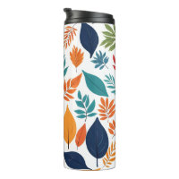 Motif botanique avec feuilles tropicaux sur blanc