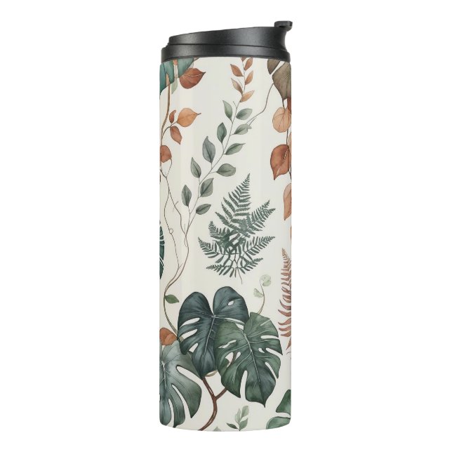 Bouteilles Isothermes Motif botanique bohème sans couture Fleurs  (Tourné sur la gauche)