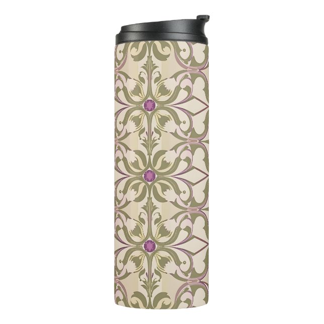 Bouteilles Isothermes Motif Brocade vintage Tumbler (Tourné sur la gauche)