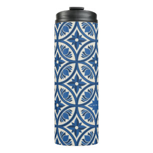 Bouteilles Isothermes Motif Carrelage Lotus Méditerranéen - Le Lotus Bla