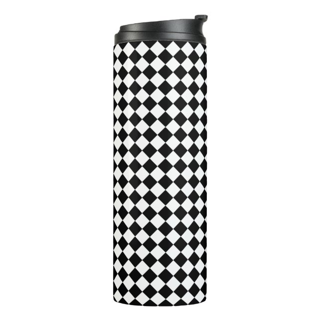 Bouteilles Isothermes Motif Chevron noir et blanc (Tourné sur la gauche)