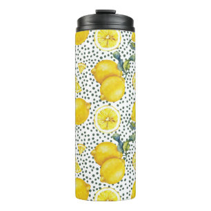 Bouteilles Isothermes Motif citron aquarelle