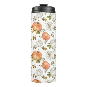 Bouteilles Isothermes Motif Citrouille d'aquarelle d'automne