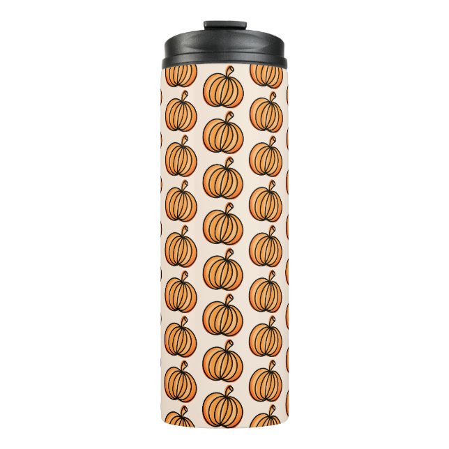 Bouteilles Isothermes Motif Citrouille Halloween (Devant)
