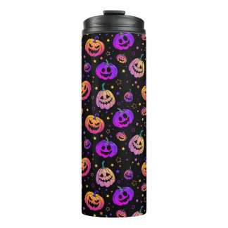 Bouteilles Isothermes Motif citrouille Halloween néon