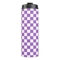 Motif classique violet et blanc À damiers