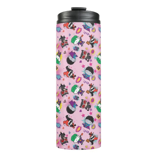 Bouteilles Isothermes Motif d'action Chibi Super Villain (Devant)