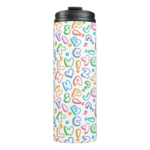 Bouteilles Isothermes motif d'alphabet