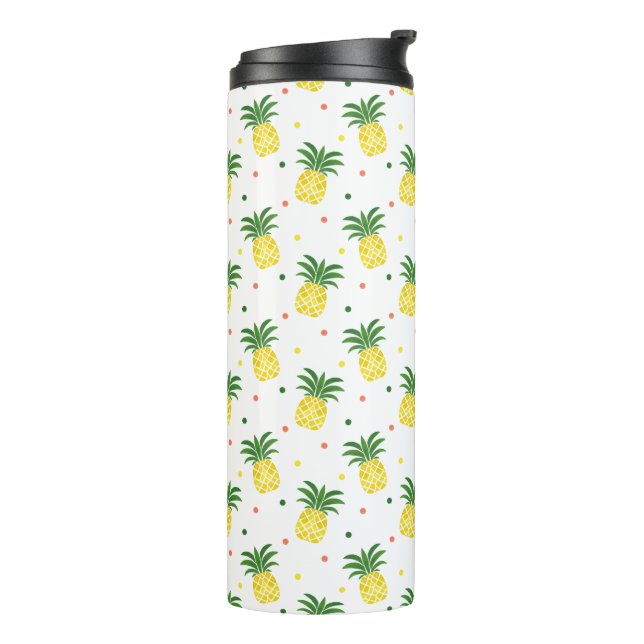Bouteilles Isothermes motif d'ananas aquarelle (Tourné sur la gauche)