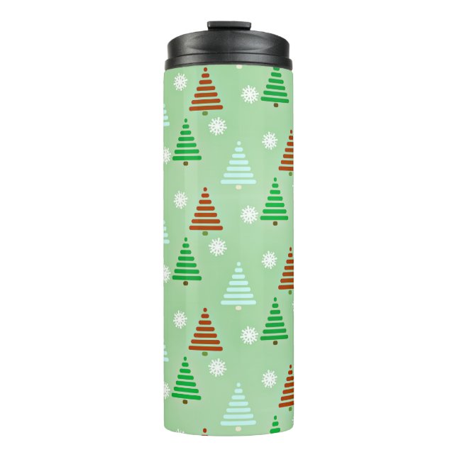 Bouteilles Isothermes Motif d'arbre de Noël (Devant)