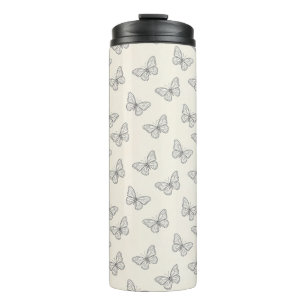 Bouteilles Isothermes Motif d'art en ligne de papillon
