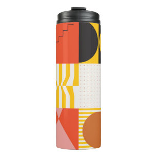 Bouteilles Isothermes Motif d'art néo-moderniste réalisé avec abstrait v