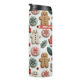 Bouteilles Isothermes Motif de biscuit de Noël mignon