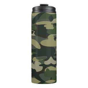 Bouteilles Isothermes Motif de camouflage de bois tactique militaire Cam