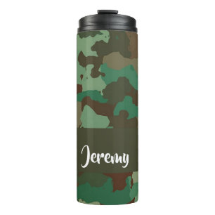 Bouteilles Isothermes Motif de camouflage de nom personnalisé