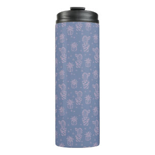 Bouteilles Isothermes Motif de cartons rose et violet