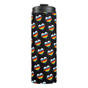 Bouteilles Isothermes Motif de coeur arc-en-ciel Tumbler thermique