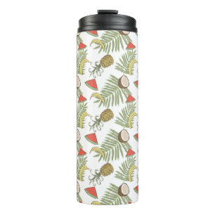 Bouteilles Isothermes Motif de croquis de fruits tropicaux