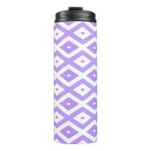 Bouteilles Isothermes Motif de diamants violet et blanc