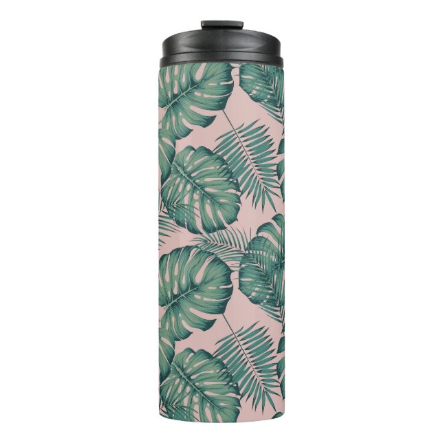 Bouteilles Isothermes Motif de feuille tropicale (Devant)