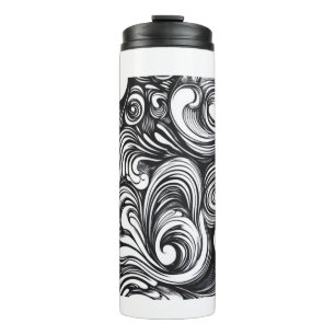 Bouteilles Isothermes Motif De Flèche Noir Et Blanc