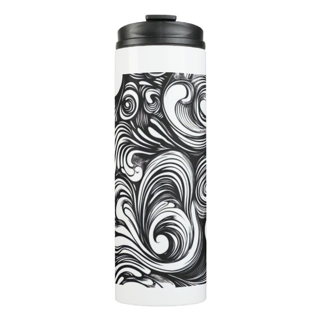 Bouteilles Isothermes Motif De Flèche Noir Et Blanc (Devant)