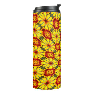 Bouteilles Isothermes Motif de fleurs d'or