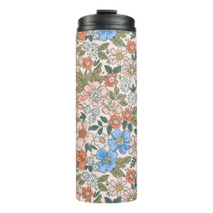 Bouteilles Isothermes Motif de fleurs du jardin de corail