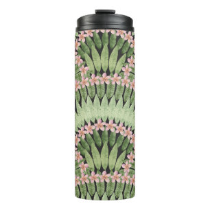 Bouteilles Isothermes Motif de fleurs tropicales peintes à la main