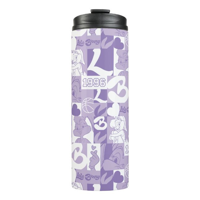 Bouteilles Isothermes Motif de grille Lola '96 (Devant)