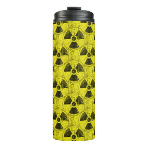 Bouteilles Isothermes Motif de grunge de nuance jaune et noire