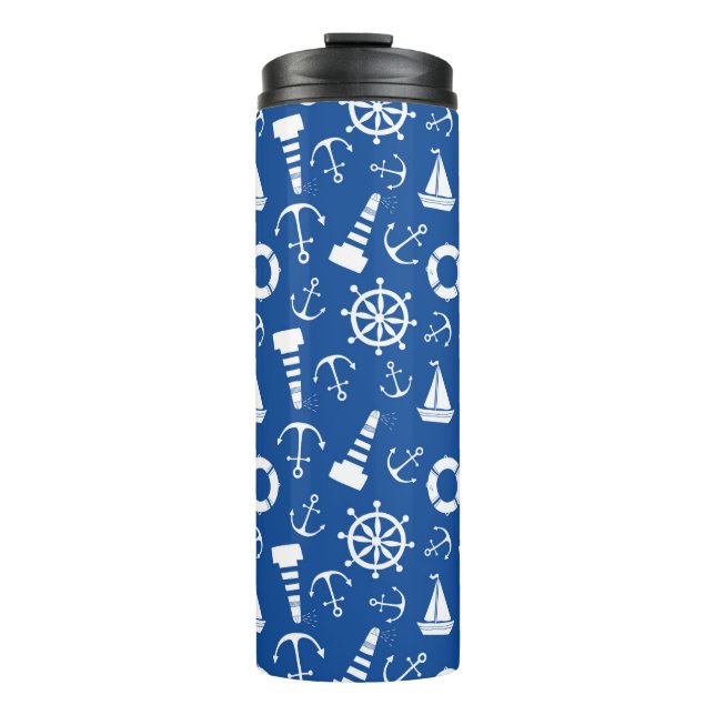 Bouteilles Isothermes Motif de la mer bleue (Devant)