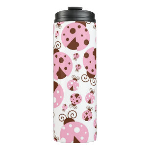 Bouteilles Isothermes Motif De Ladybugs, Mignons Ladybugs, Pink Ladybugs