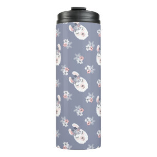 Bouteilles Isothermes Motif de lamas et de fleurs