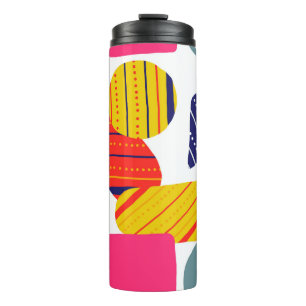 Bouteilles Isothermes Motif de main abstraite sans couture. Vint