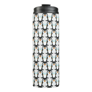 Bouteilles Isothermes Motif de manchot moderne noir et blanc