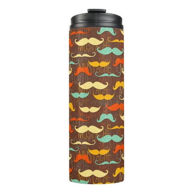Bouteilles Isothermes Motif de moustache (Devant)