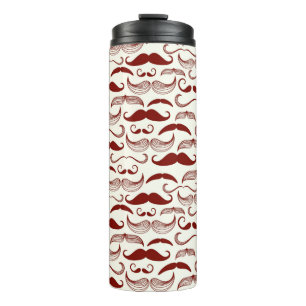 Bouteilles Isothermes Motif de moustache, rétro style 3