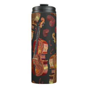 Bouteilles Isothermes Motif de musique violon Red Heart