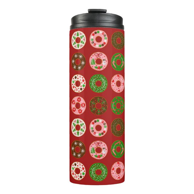 Bouteilles Isothermes Motif de Noël Donut Holiday (Devant)