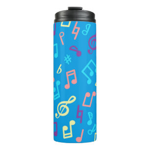 Bouteilles Isothermes Motif de notes musicales