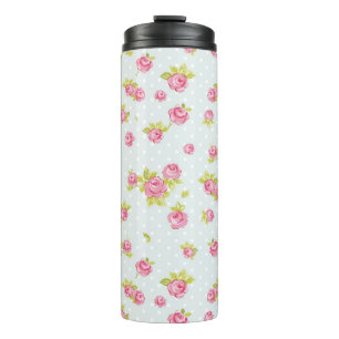Bouteilles Isothermes Motif de papier peint d'élégance des roses roses