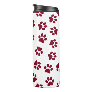 Bouteilles Isothermes Motif De Pâtes, Poches De Chien, Pâtes De Bourgogn
