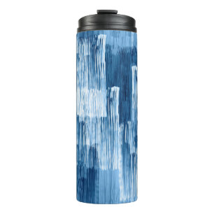 Bouteilles Isothermes Motif de peinture Abstrait bleu
